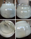 [imperfect] 1.9 litres Stainless Steel Arch Cutout Teapot