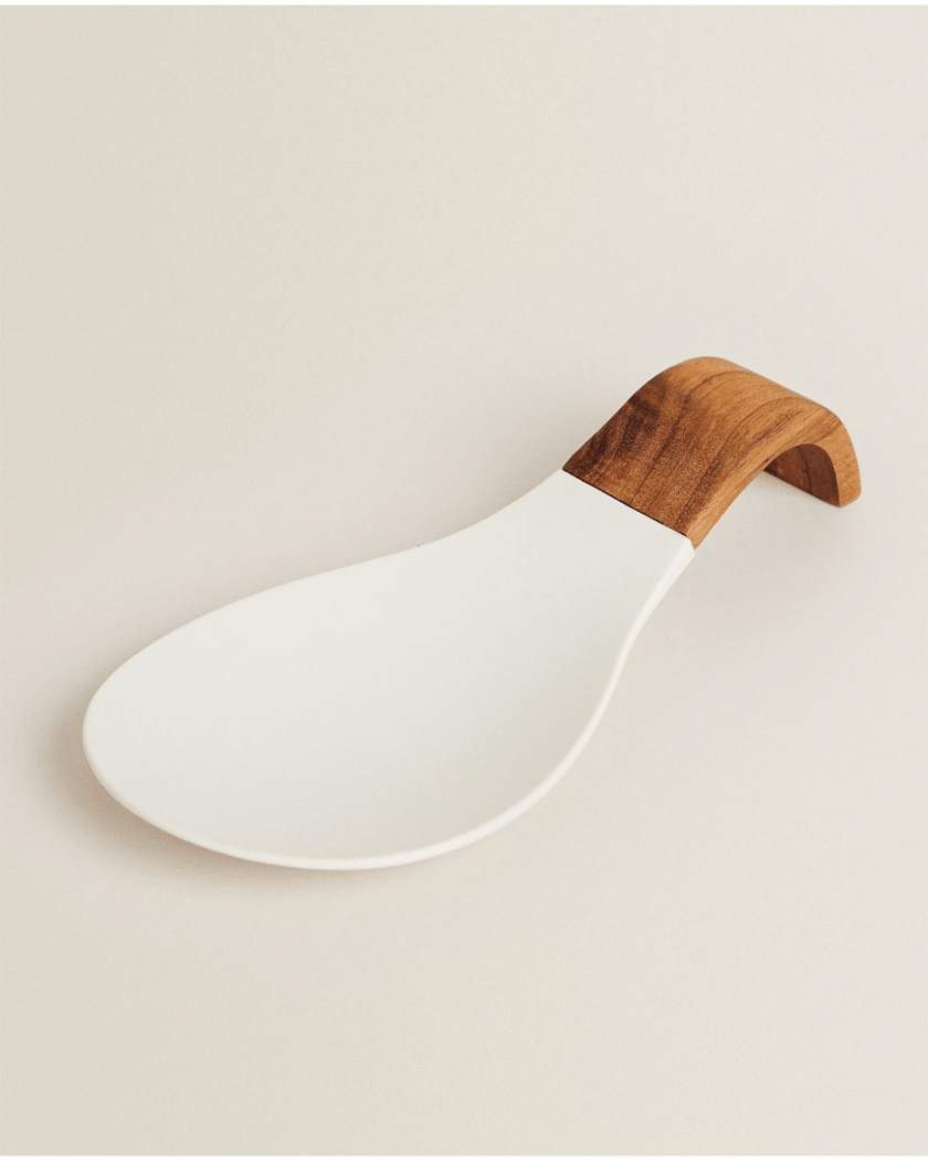 Wooden and Silicone Spoon Rest