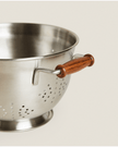 Steel Colander with Wooden Handle (Small)