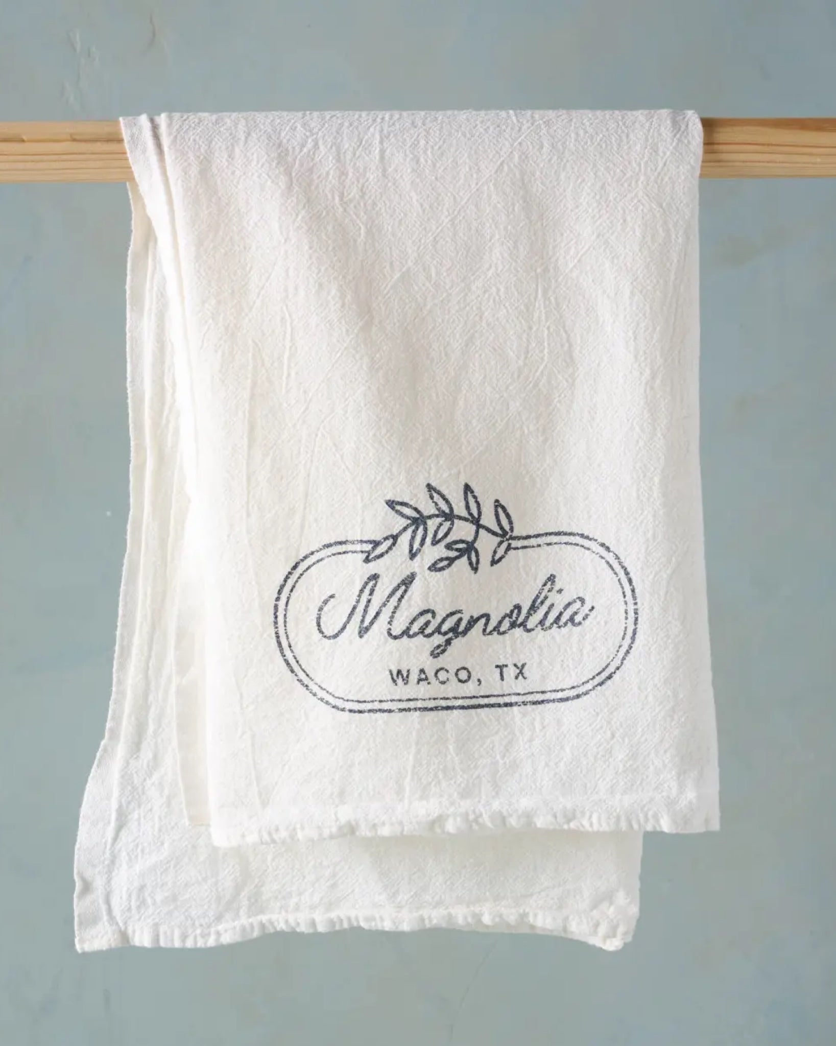 Laurel Leaf Border Tea Towel