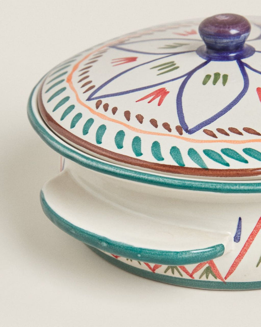 Ceramic Floral Tureen with Lid (limited edition)