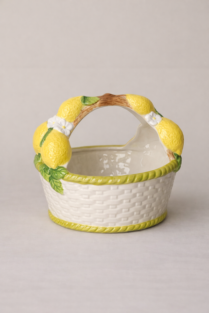 Lemon basket (Handpainted)