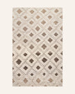 Coco Trellis Wool Rug | Beige (5' x 8' | 150cm × 240 cm