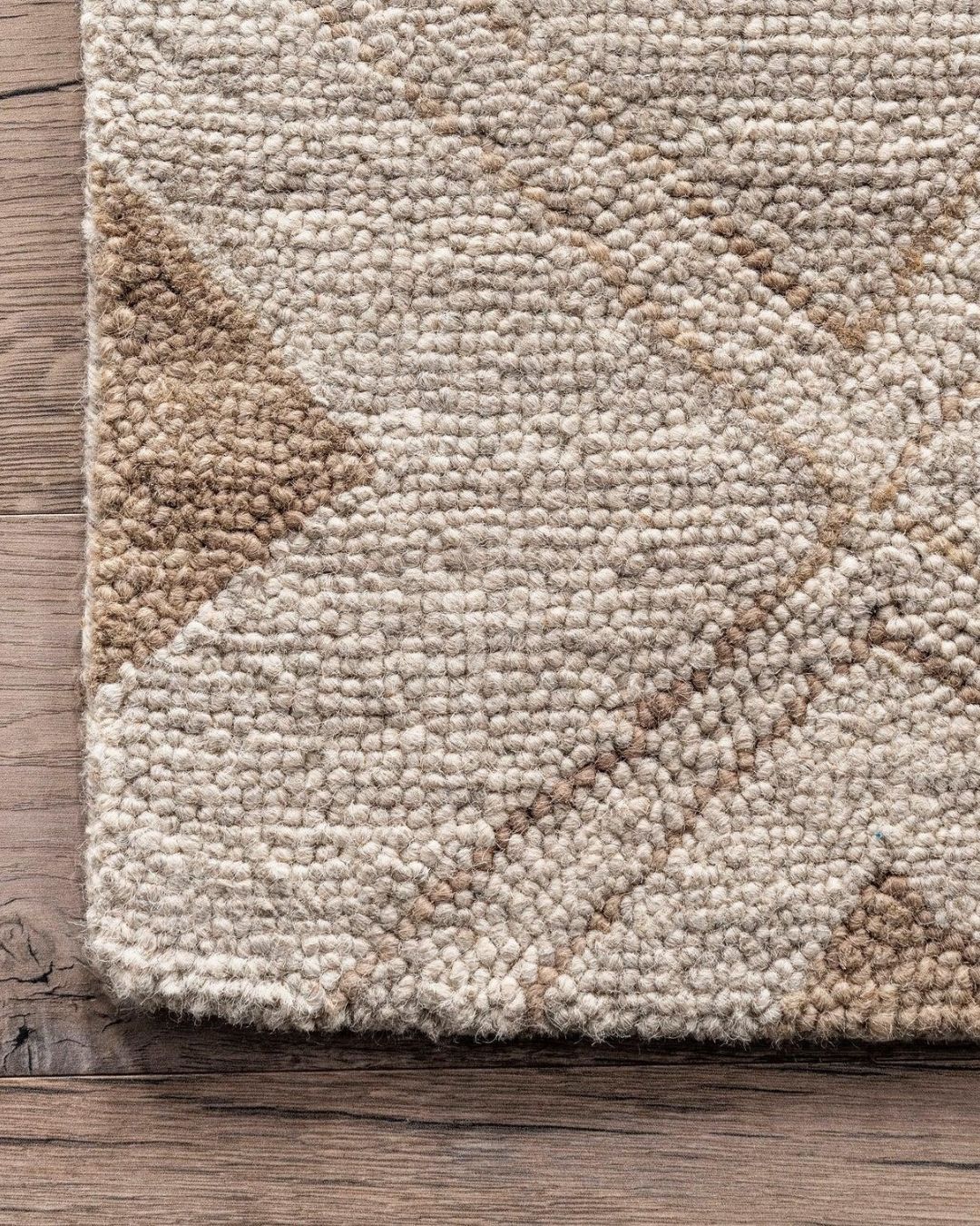 Coco Trellis Wool Rug | Beige (5' x 8' | 150cm × 240 cm