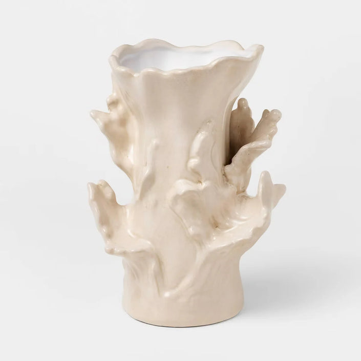 Coral Ceramic Vase