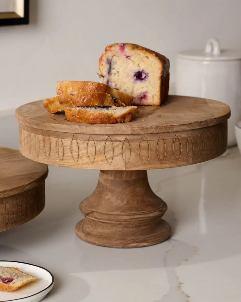 Mango Wood Petal Serving Stand