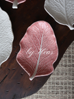 Pink Cabbage Leaf Plate Small 25cm