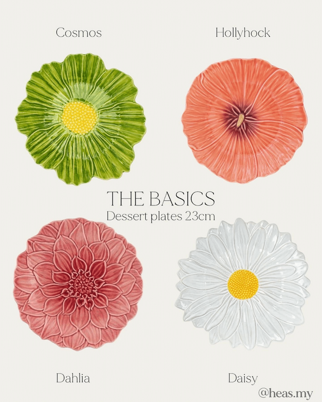 Maria Flor Daisy Dessert Plate