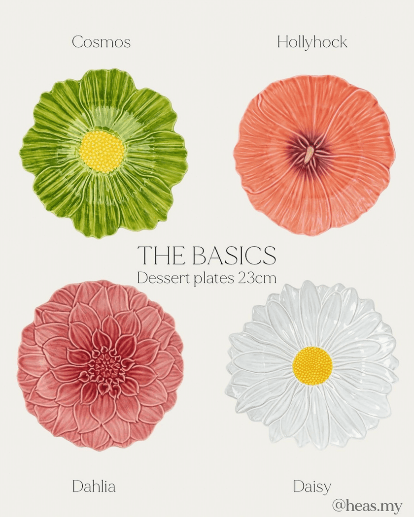 [imperfect] Maria Flor Cosmos Dessert Plate