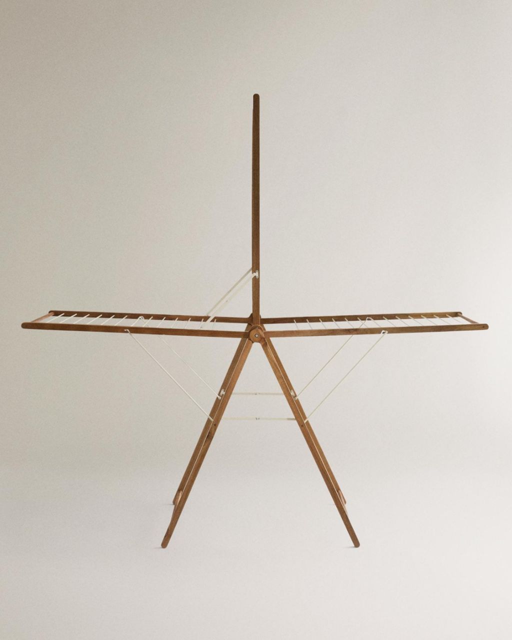 Vertical Metal and Wooden Drying Rack