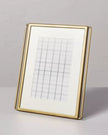 4 x 6 Brass Wire Edge Picture Frame Antique Finish
