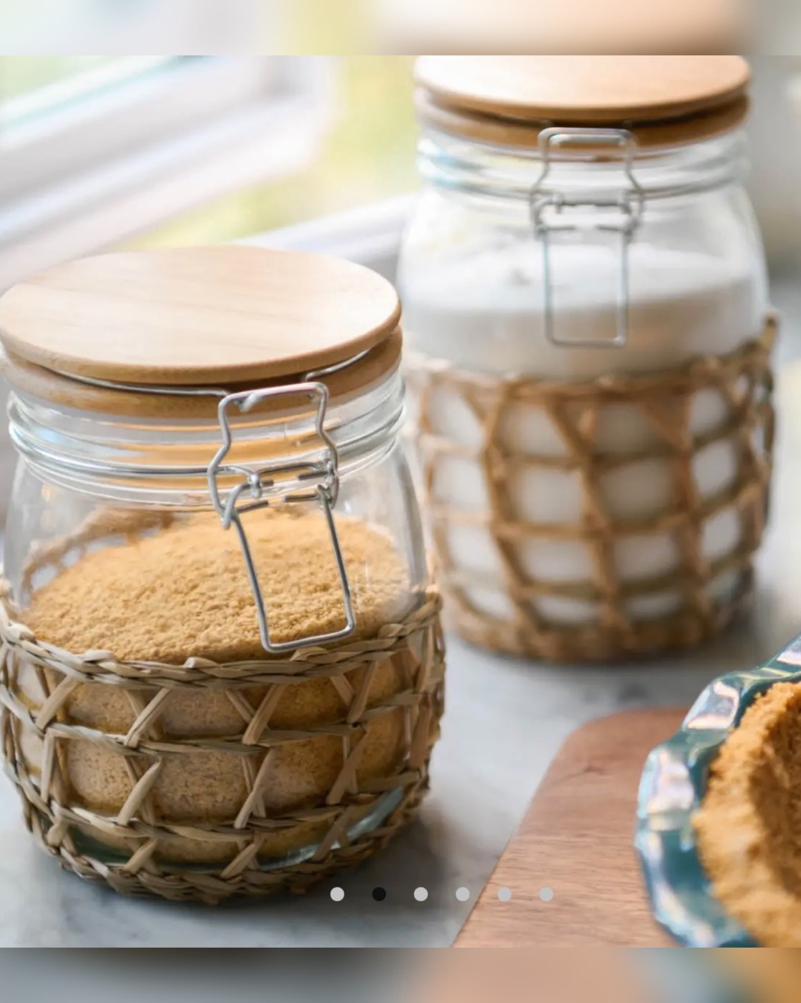 Woven Glass Storage Jar (SMALL)