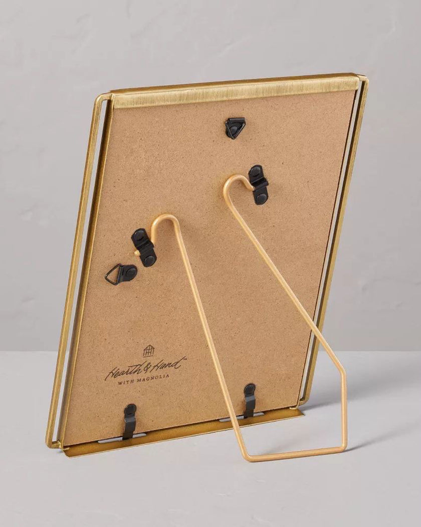 4 x 6 Brass Wire Edge Picture Frame Antique Finish