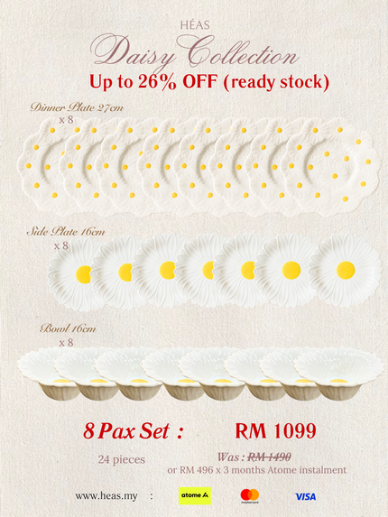 Daisy Collection – 8 Pax Full Set (24 pcs)