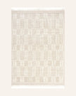 Crissy Crosshatch Shag Rug (Beige) (4' x 6' | 122cm x 183cm)