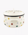 Polka Dot Medium Enamel Cooking Casserole Pot