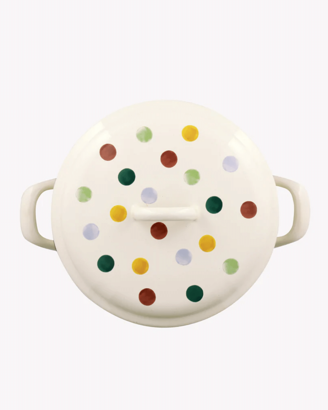 Polka Dot Medium Enamel Cooking Casserole Pot