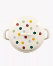 Polka Dot Medium Enamel Cooking Casserole Pot
