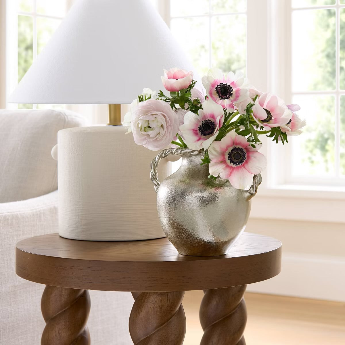 Handled Vase Silver