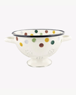 [imperfect] Polka Dot Enamel Colander