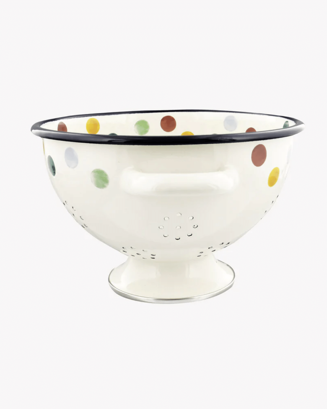 [imperfect] Polka Dot Enamel Colander