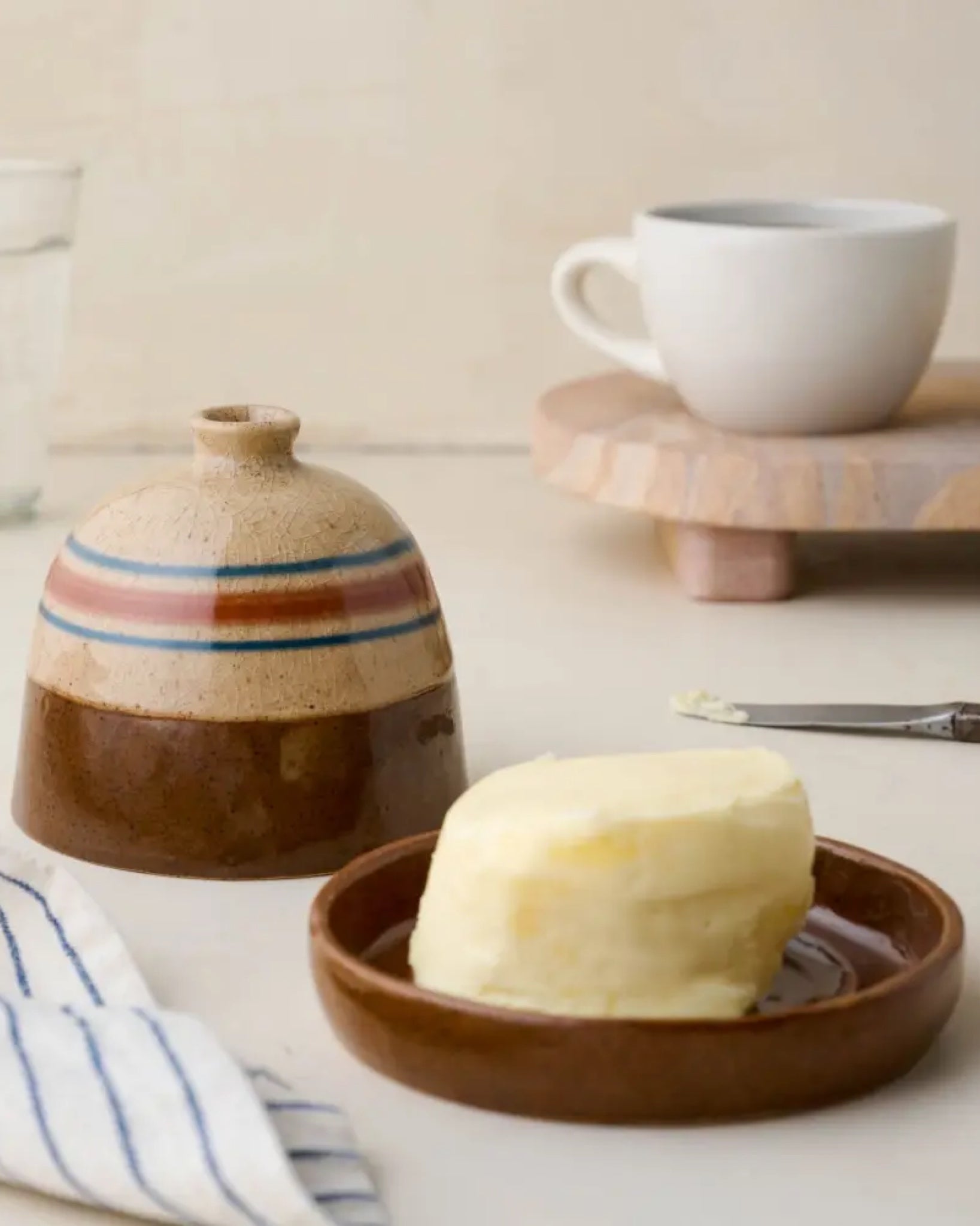 Maison Salt Glaze Butter Dish