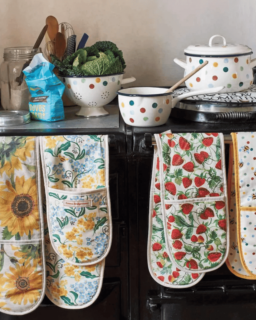 Polka Dot Enamel Colander