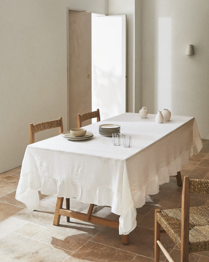 Ruffled Tablecloth