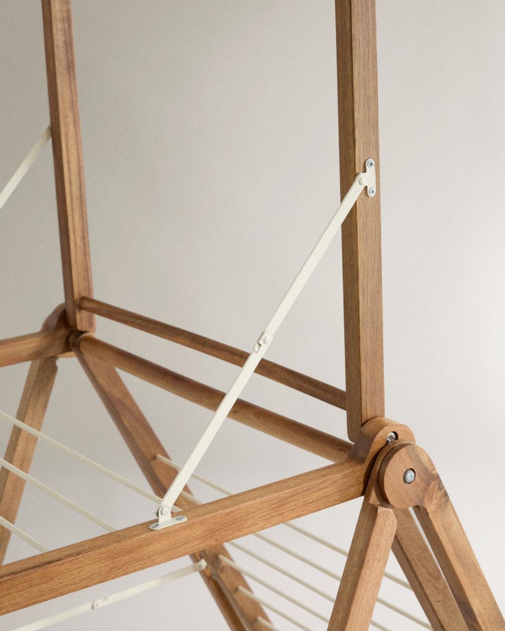 Vertical Metal and Wooden Drying Rack
