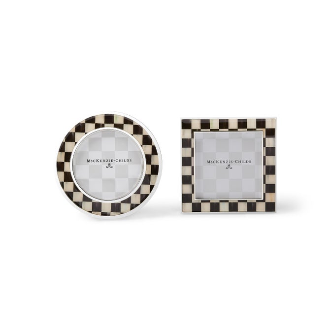Courtly Check Silver Plated Frames, Set of 2