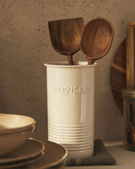 Enamelled Steel Utensil Jar Holder