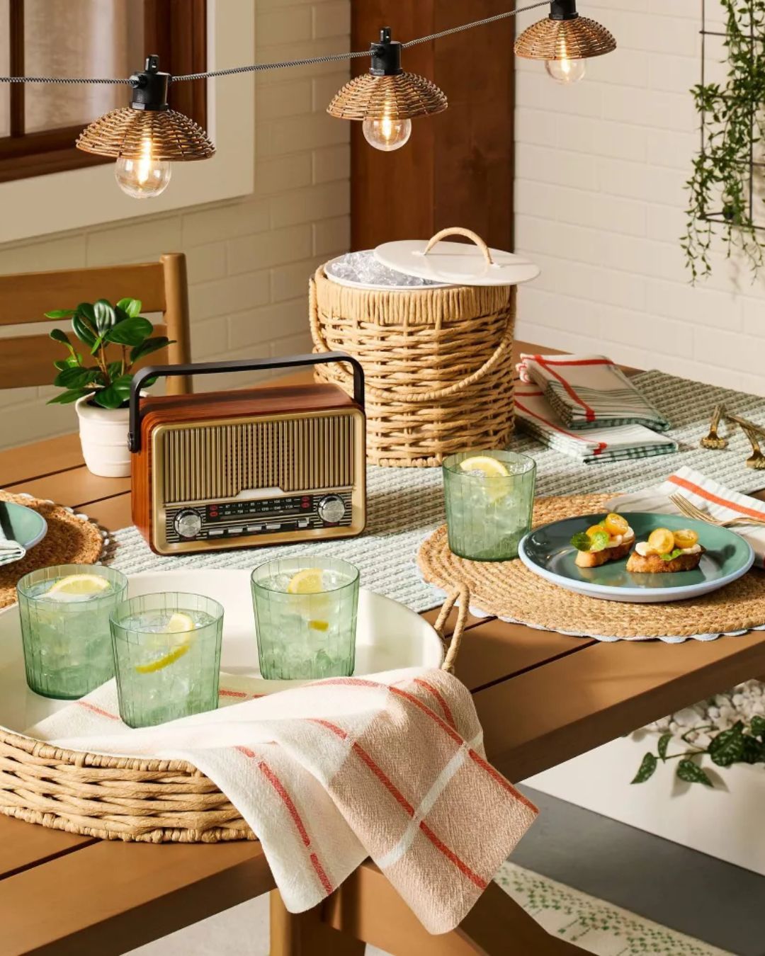 3.5L Woven Paper Wrapped Metal Ice Bucket