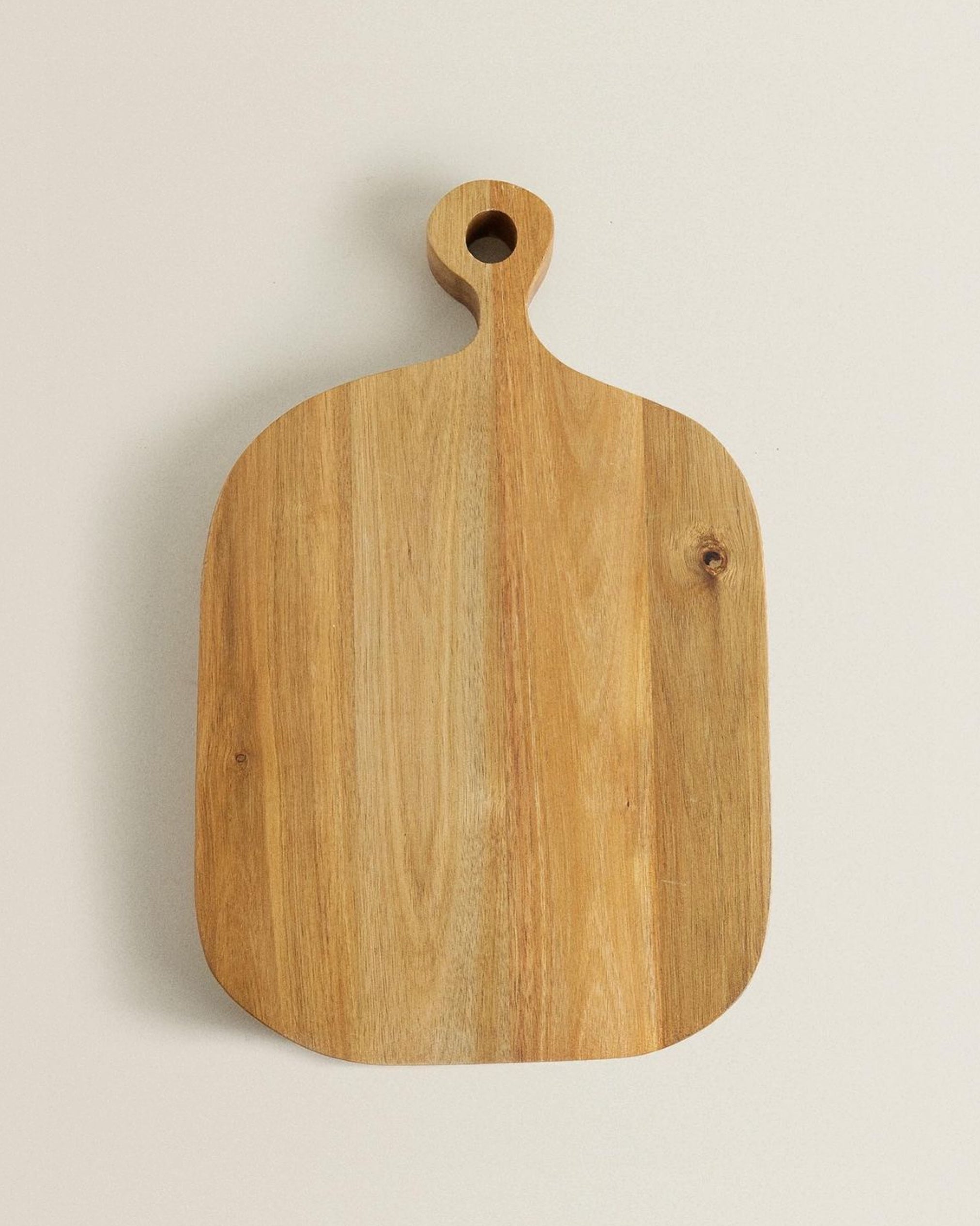 [imperfect] Wooden Serving Board with Zara Home engraving on the sides (square)