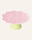 Cake stand with flowers 20cm
