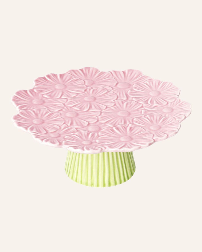 Cake stand with flowers 20cm
