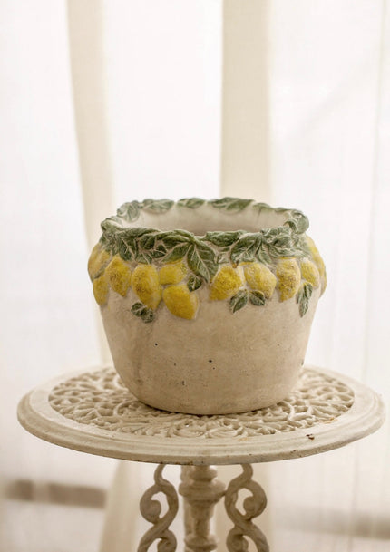 Lemon Grove Flowerpot Vase