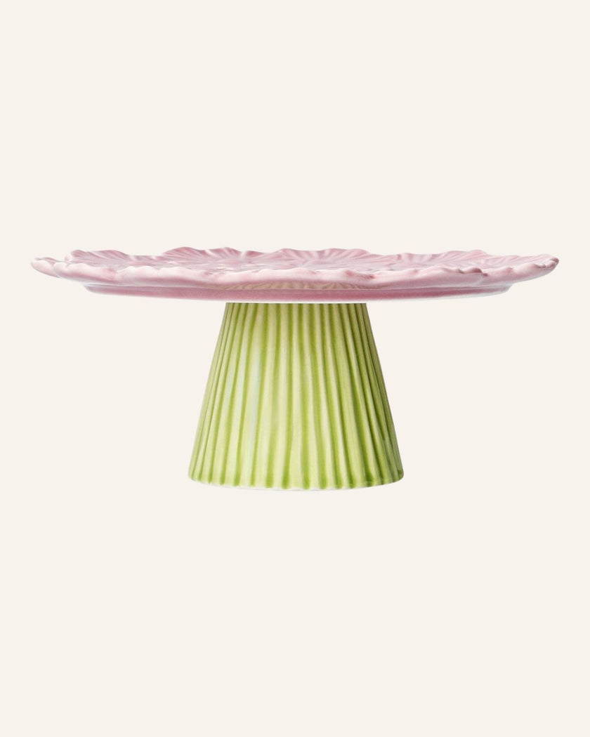 Cake stand with flowers 20cm