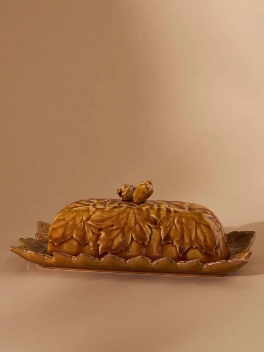 Autumn Monroe Butter Dish and Salt Pepper Shakers