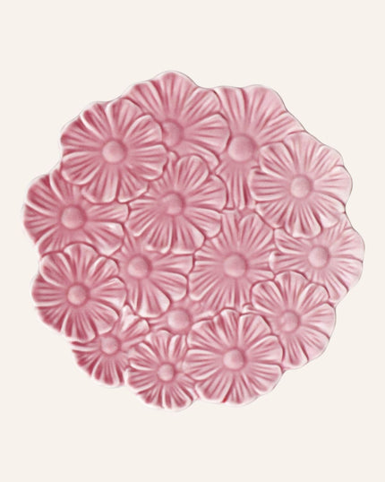 Cake stand with flowers 20cm