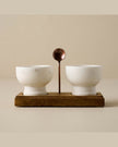 White Marble Salt + Pepper Set