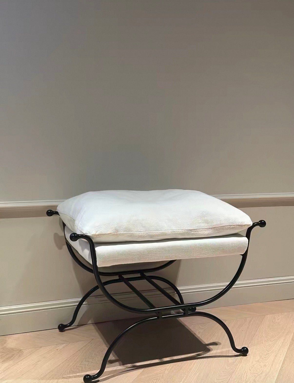 French Vintage Élodie Stool Ottoman