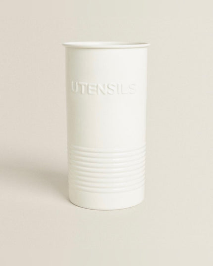 Enamelled Steel Utensil Jar Holder