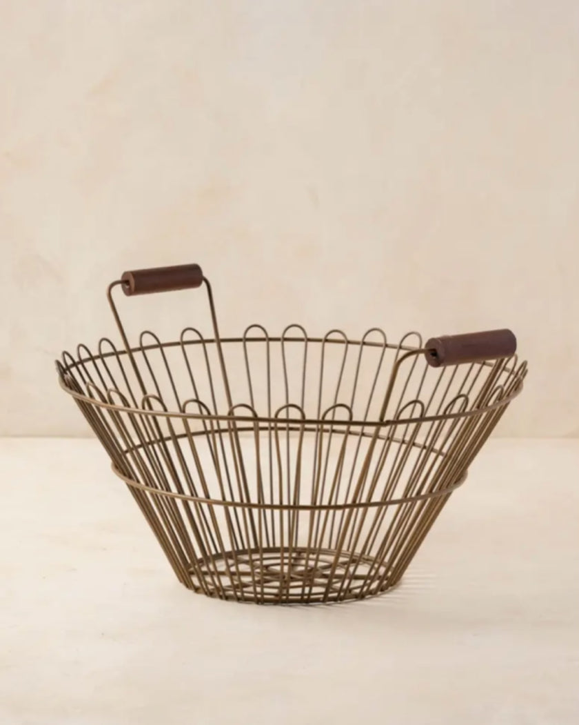 Vintage Inspired Wire Basket