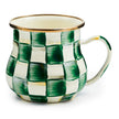 Emerald Check Enamel Mug 400ml