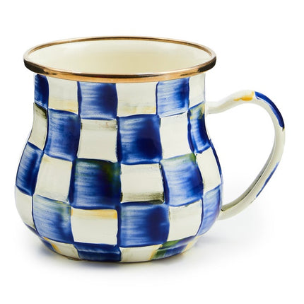Royal Check Enamel Mug 400ml