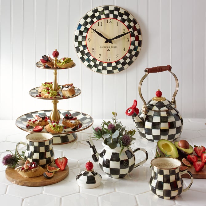 Courtly Check Enamel Mug 400ml