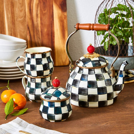 Courtly Check Enamel Mug 400ml