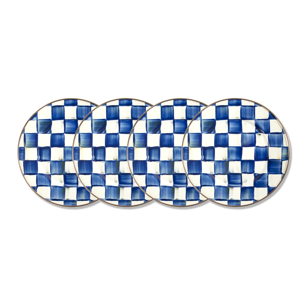Royal Check Dinner & Salad Plate