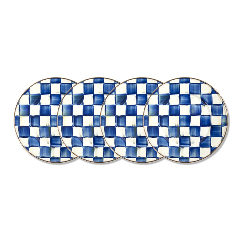 Royal Check Dinner & Salad Plate