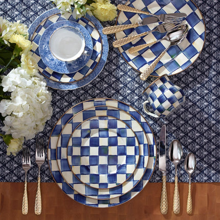 Royal Check Dinner & Salad Plate